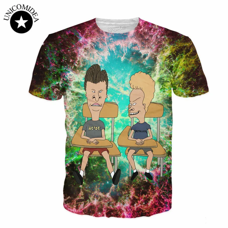 

2018 New Arrive Women Men Fashion brand Beavis and Butthead T-Shirt Summer Style tees Casual t shirt short sleeve tops