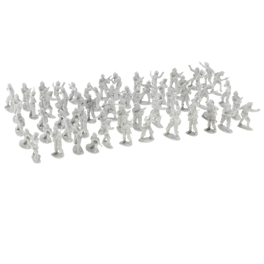 2cm Toy Soldiers Figurine Model Pack of 100pcs Mini Army Base Set Accessory