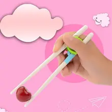 1 пара разноцветная Милая обучающая учебные палочки для еды для детей китайская палочка для еды подарки для учащихся