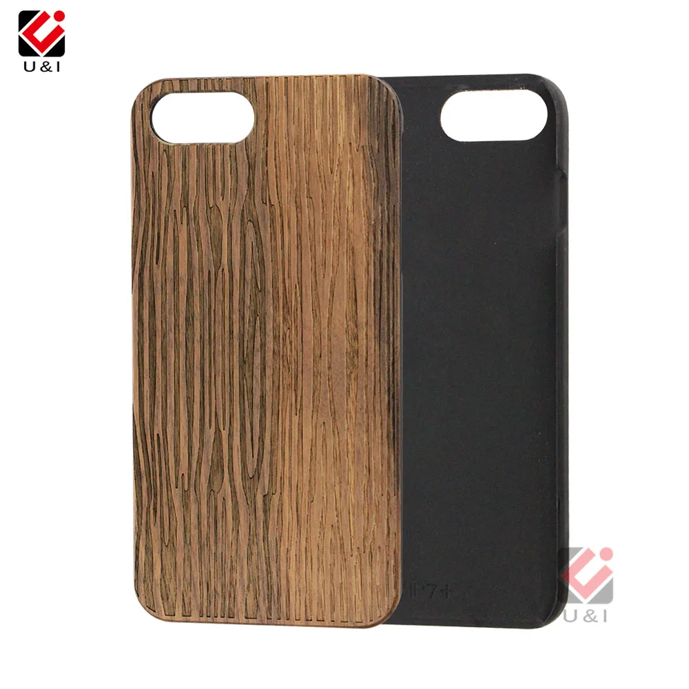 For iPhone 5 5s 6 6s 6plus 7 7plus 8 8plus Real Wood Spider Net Wave Tree Rings Carved PC Back Protector Back Cover for iPhone 8 (2)