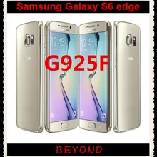 Samsung Galaxy S6 edge G925F,, 4G LTE, Android, мобильный телефон, четыре ядра, 5,1 дюймов, 16 МП, 3 Гб ram, 32 ГБ rom, отпечаток пальца, NFC