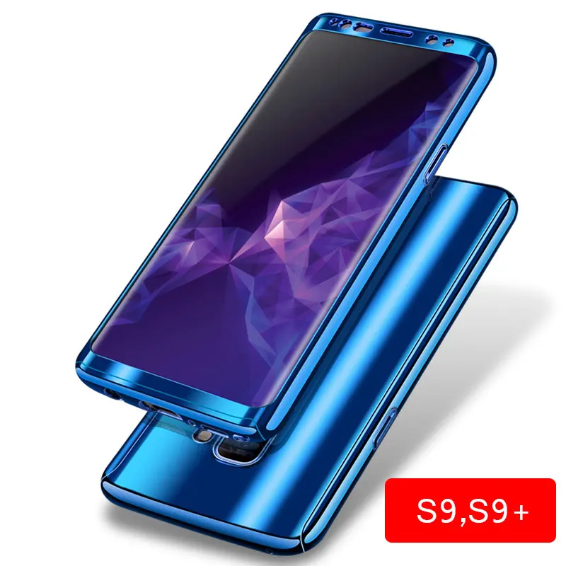 Для samsung Galaxy S9/S9 плюс Чехол 360 полная защита тела телефон случаях + Экран протектор