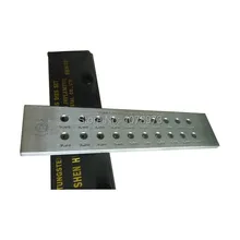 20 отверстий карбид вольфрама волочильная доска Размер отверстия 3,10-5,00 мм треугольной формы нарисованная пластина