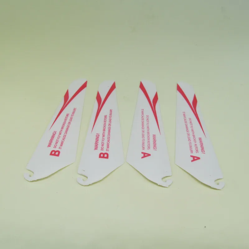 Free Shipping 4pcs=2A+2B 9cm 90mm Length 2.8mm hole Main blades Props Propellers For R/C Helicopter Model Toys Spare Parts