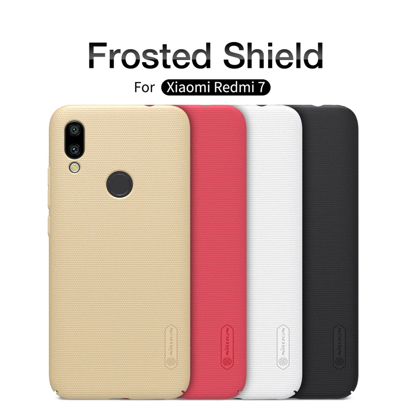 

Xiaomi Redmi 7 Case Redmi 7 Cover NILLKIN Super Frosted Shield Matte Salient Dot back cover for Redmi 7 Redmi7 gift phone holder