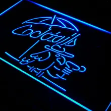 I337 коктейли Parrot Bar Pub Club NR светодиодный неоновый свет знак включения/выключения 20+ Цвета 5 размеров