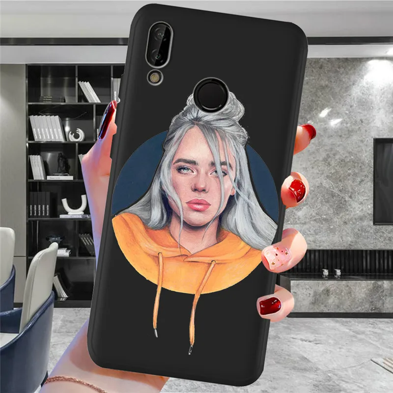 Billie eilish для Huawei P8 P10 P20 P30 Mate 10 20 Honor 8 8X 8C 9 V20 20i 10 Lite Plus Pro Чехол Coque Etui Funda Capa - Цвет: H1803