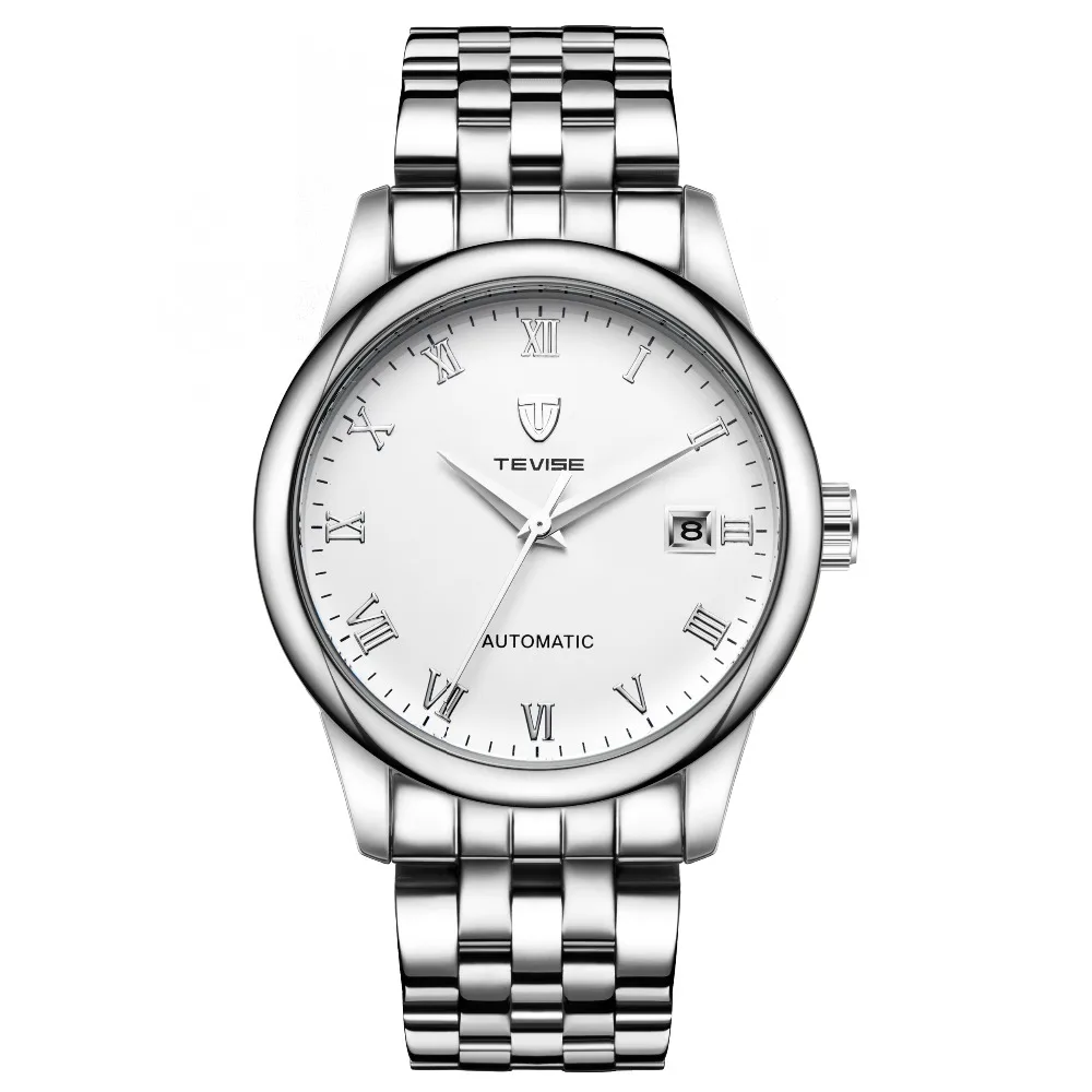 

TEVISE Men Watch Men Automatic Mechanical Wrist Wristwatch Stainless Steel Male Clock
