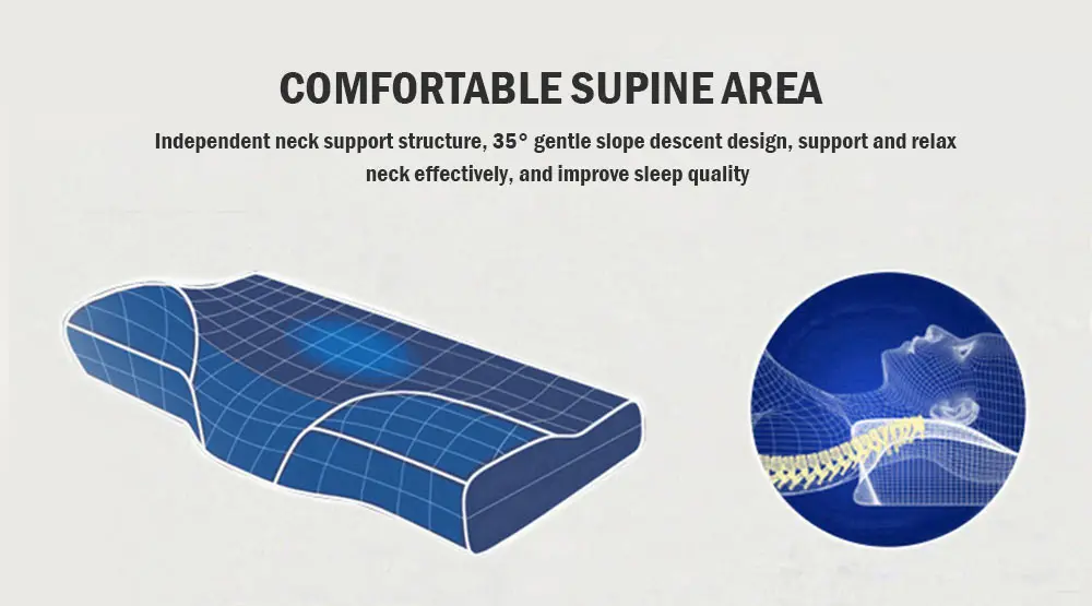 Подушка для шеи из пены с большой памятью, эргономичная, медленно восстанавливающая, расслабляющая, в форме бабочки, шейные подушки с памятью для постельных принадлежностей, для здоровья и сна