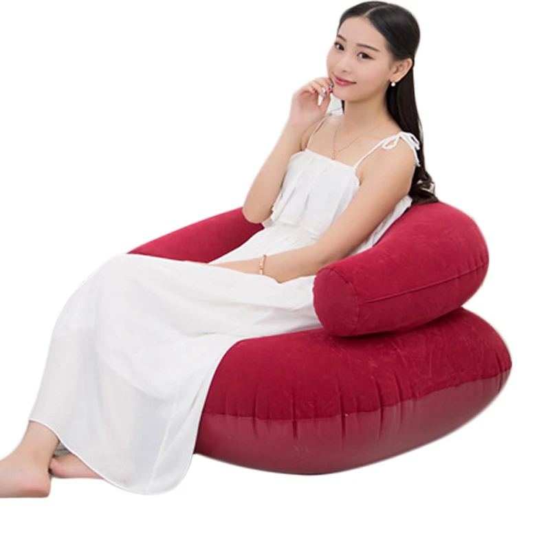 cheap Inflatable Sofa Chair For Adult Air Seat Bean Bag Inflatable For Living Room Bedroom Beanbag Sofa Lazy Chair with Inflator Pump