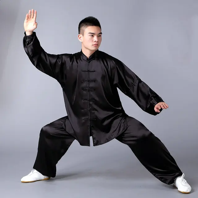 Free Shipping South Korea Silk Tai Chi Clothing Unisex Martial Arts