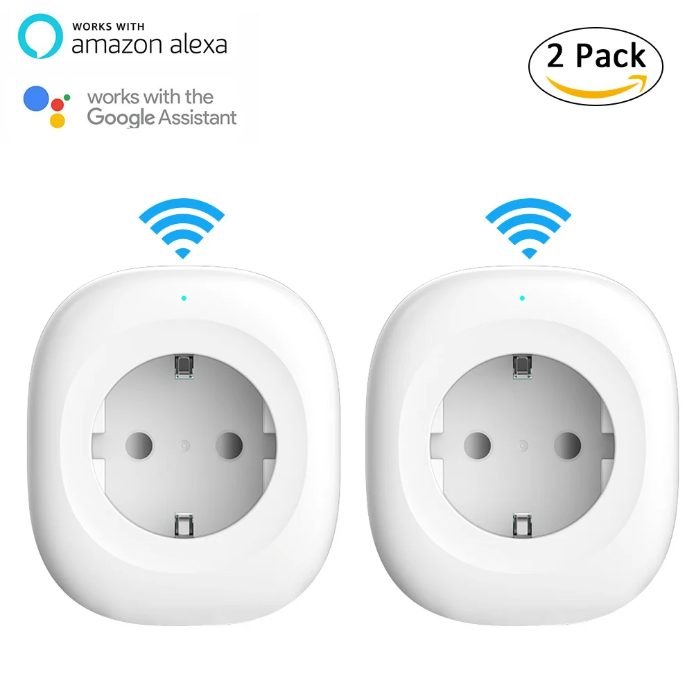 

New Smart Plug Mini Wireless EU Plug WiFi Phone Remote Control Smart AC Plug Outlet Power Switch Socket for IOS Android Phone