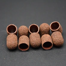 10*15 мм 50 шт. шлифовка ногтей головной убор с завязками набор пилочек+ 1 шт. маникюрный салон резиновая рукоятки «Грипсы» Дрель аксессуары для ногтей сверлильный станок