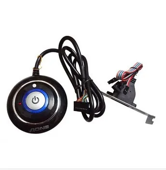 PC Desktop Power Reset Switch Button ON OFF LED Status Light Dual USB Plug Bracket Mount Net Cafe 10 pcs atx pc computer motherboard power cable switch on off reset button computer replacement f19886