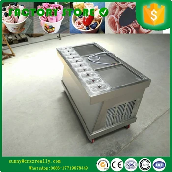 

square pan fried ice cream machine fry ice cream roll maker for ice cream roll and Yogurt