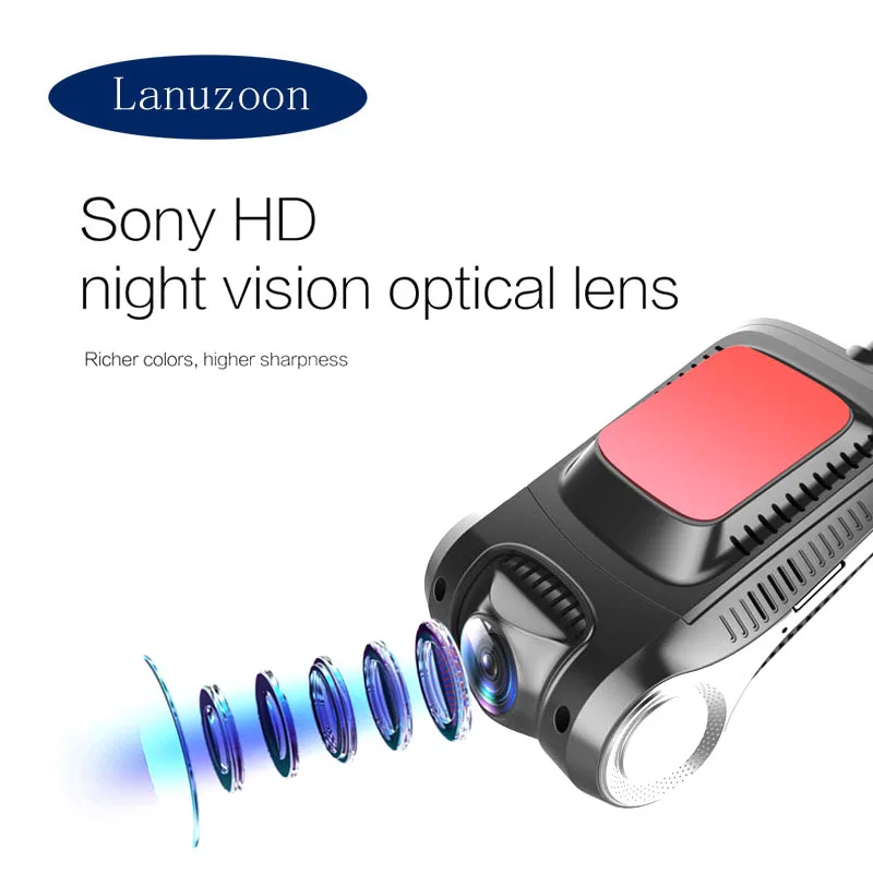 Car DVR Night Vision Dash Camera In Car Video Camera Full HD Wifi 1920x1080P Dashcam Car DVR Camera Drive Recorder 12MP Dash Cam