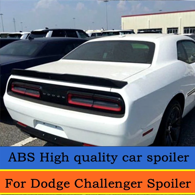 Для Dodge Challenger спойлер задний спойлер Высокое качество ABS Материал грунтовка Цвет автомобильное украшение в виде хвостового крыла