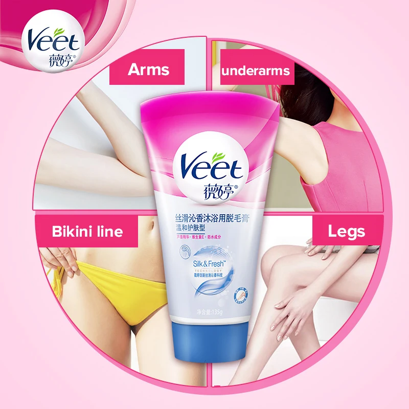 Veet In Shower крем для удаления волос деликатная кожа предназначена купания с алоэ