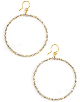 

Lotus Mann Gold silver crystal rings sterling silver ear hook earrings