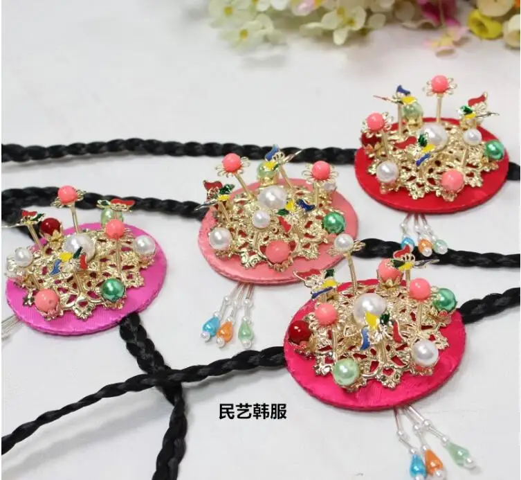 4 цвета Модная Корейская одежда головной убор миноритарные свадебные костюмы волосы