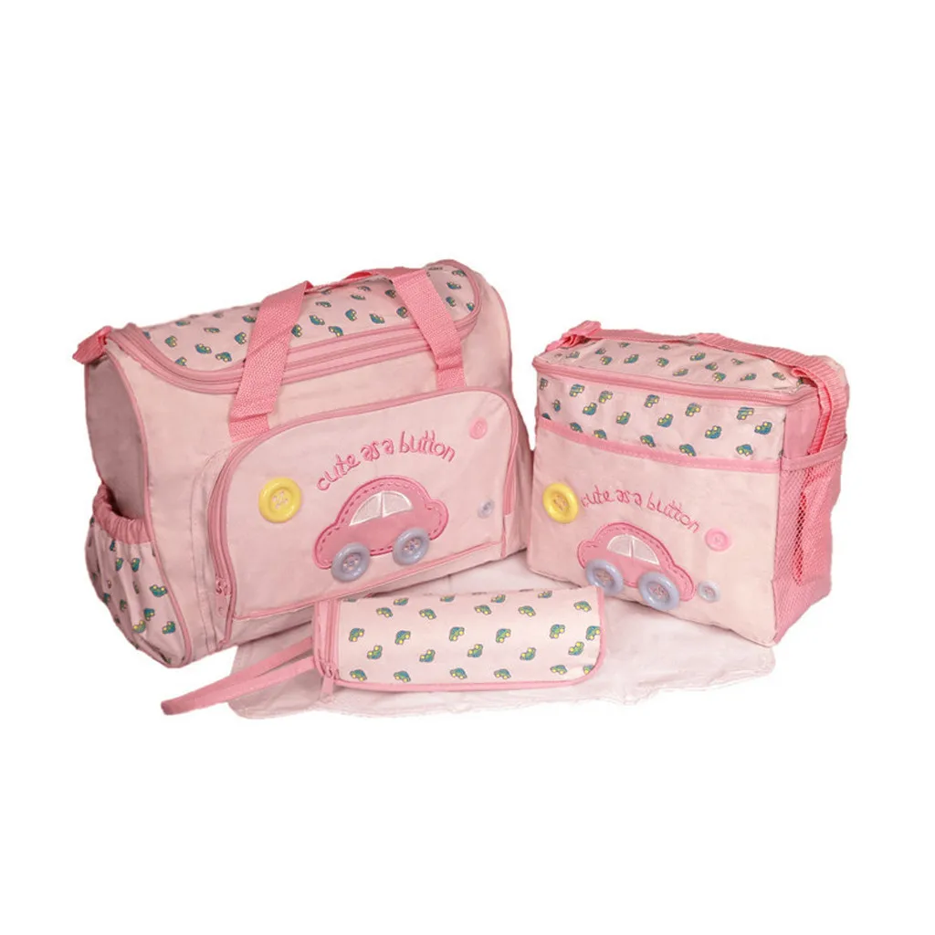 MUQGEW4 PC Женская многофункциональная Мумия сумка сумки для беременных сумка для переноски детей bebek bakim cantalari# g35 - Цвет: Розовый