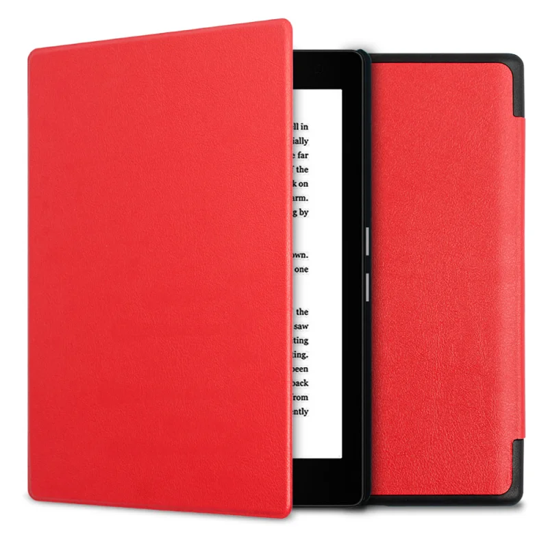 Ультра тонкий чехол BoZhuoRui для Kobo Aura Edition 2 электронная книга Smart Sleep/Wake-up casual 6 дюймов Kobo Aura Edition 2 чистый цветной чехол - Цвет: Red