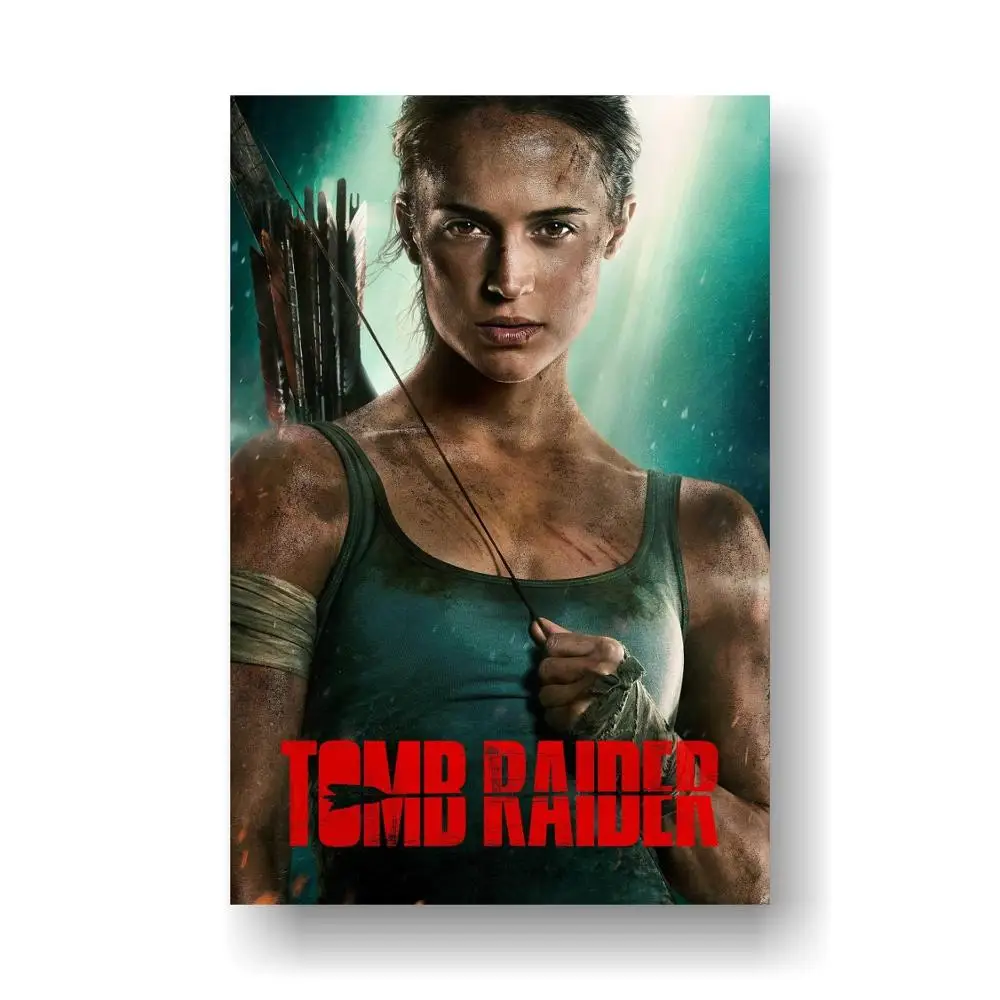 Постер Фильма Tomb Raider 2018 Alicia Vikander глянцевая отделка FIL759 (24 &quotx 36&quot (60x90