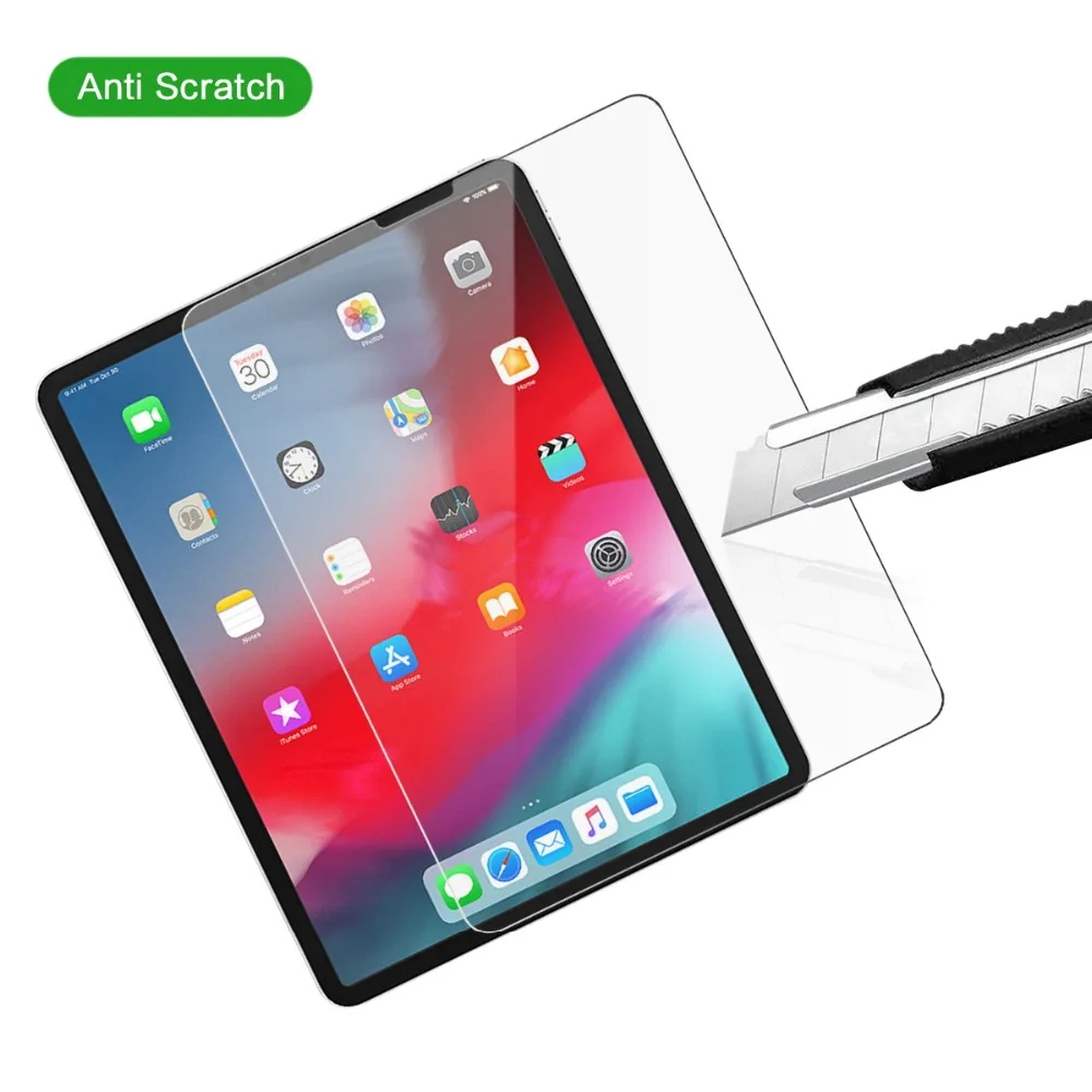 2 Упак. Закаленное стекло для 12 9 дюймов iPad Pro 2018 протектор экрана планшета против