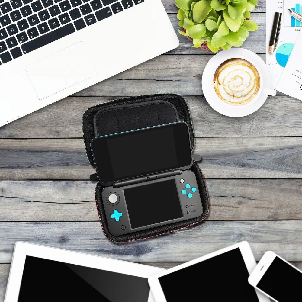 2DS XL жесткий чехол для переноски Аксессуары карманный жесткий EVA защитный чехол для хранения Чехол держатель Funda игровая консоль NAND