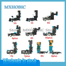 10 шт./лот зарядный гибкий кабель для iPhone 6 6S 7 8 Plus X XS Max XR 5 5S 5c SE док-станция USB зарядное устройство Порт лента