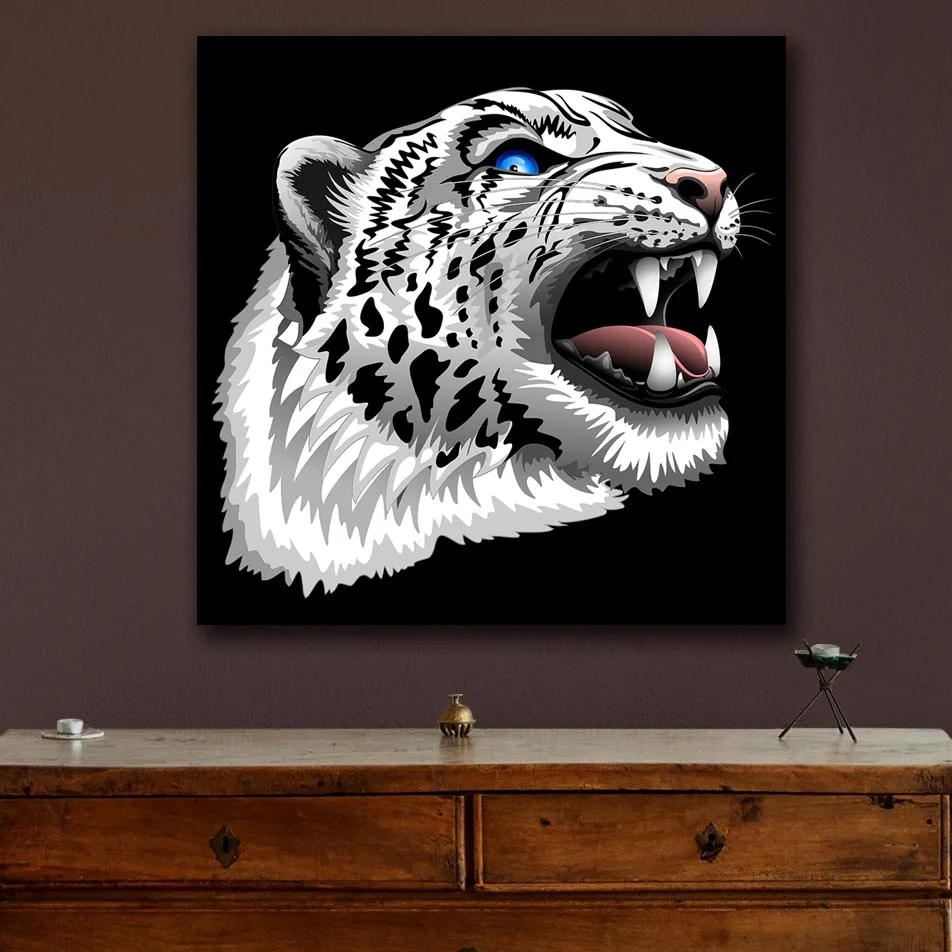 Fashion Oil Painting Animal tiger head Paiting Home Decor On Canvas Modern Wall Art Print Poster No Frame | Дом и сад