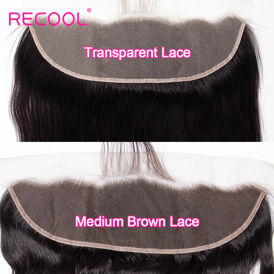 Recool-HD-Transparent-Lace-Frontal-closure-8-22-Inch-Remy-Brazilian-Straight-Human-Hair-Frontal-Closure