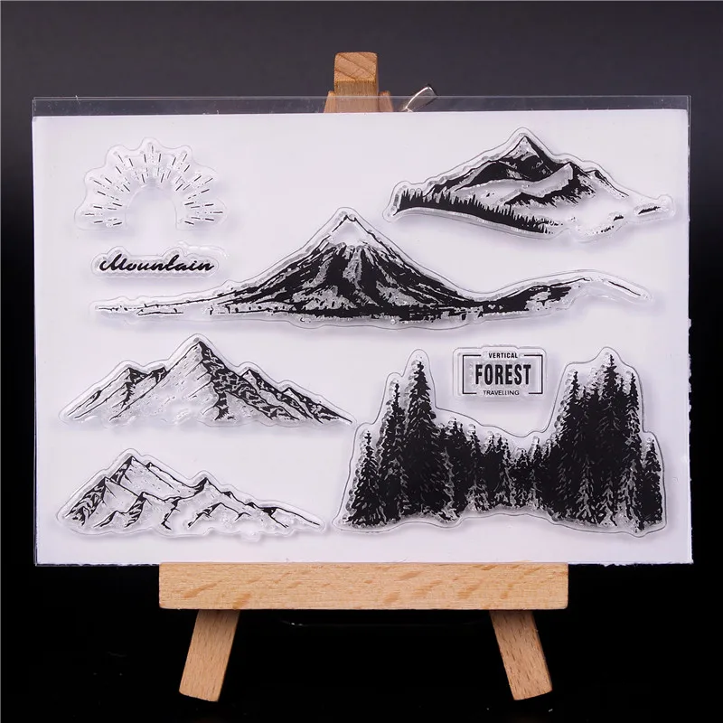 

Scenery Transparent Clear Silicone Stamp/Seal for DIY scrapbooking/photo album Decorative clear stamps