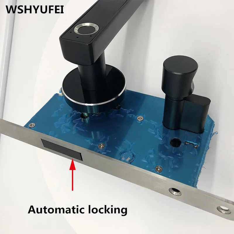  Fingerprint handle lock smart semiconductor fingerprint lock electronic biometric fingerprint door  - 33014682943