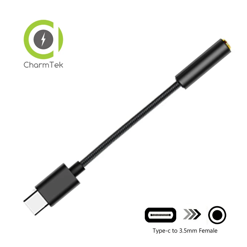 

USB-C to 3.5mm Digital Headphone Jack Adapter For Google Pixel 2 XL LG G6 HTC U12 Essential Ph-1 Nokia 8 Sirocco Sharp S2