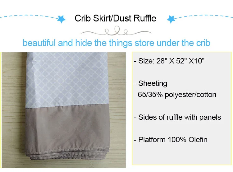 5 crib skirt