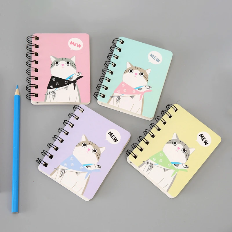 カワイイリングノートブック漫画猫サボテンパターンメモ帳a7学用品メモ帳クリエイティブ小冊子オフィスステーショナリーギフト ノートブック Aliexpress
