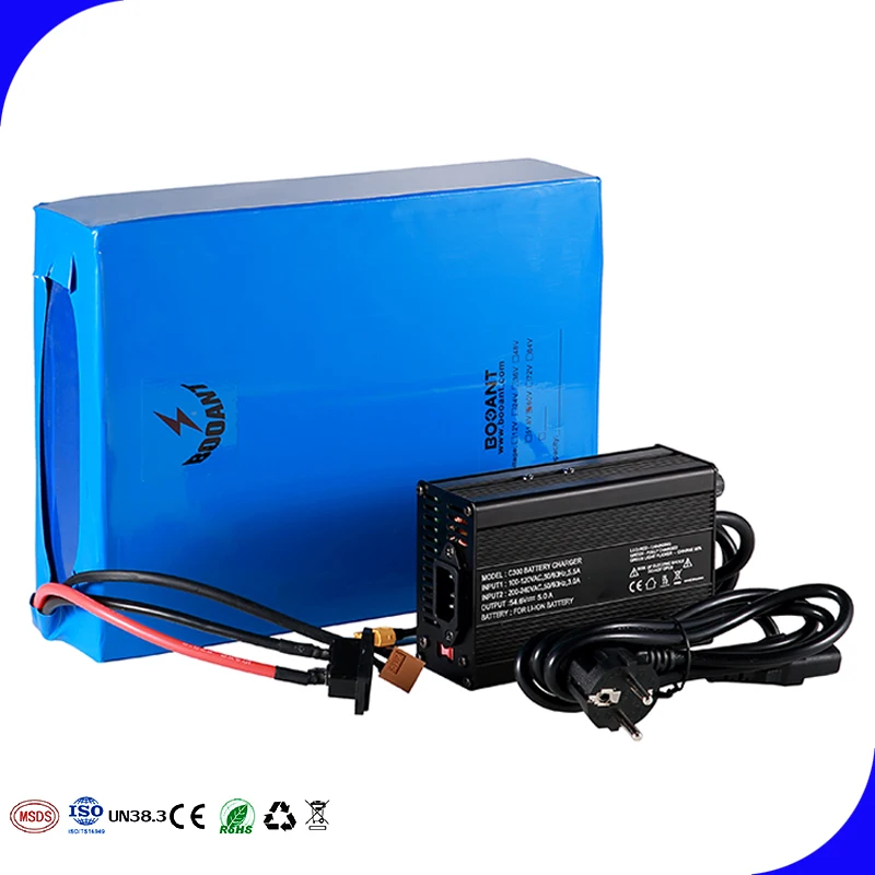 Top 48V 40Ah E-Bike Lithium Battery for Samsung 18650 cell 13S 48V Electric Bicycle Battery 1500W 2000W with 70Amps BMS +5A Charger 8