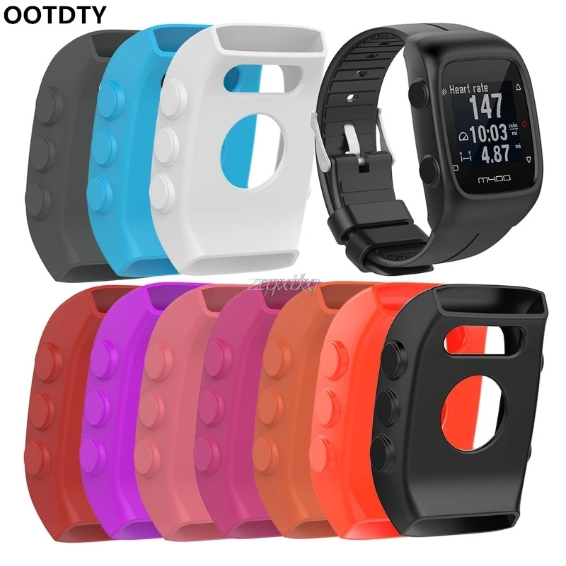 

OOTDTY Sports Smart Watch Silicone Protective Case Cover Skin for POLAR M400 M430 Watch Z15 Drop ship