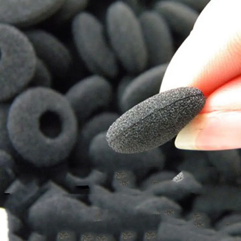 24pcs New Headphone Ear Pad Cover 1.8cm Soft Black Sponge Foam Headphone Earphone Ear Pad Cover Cushion