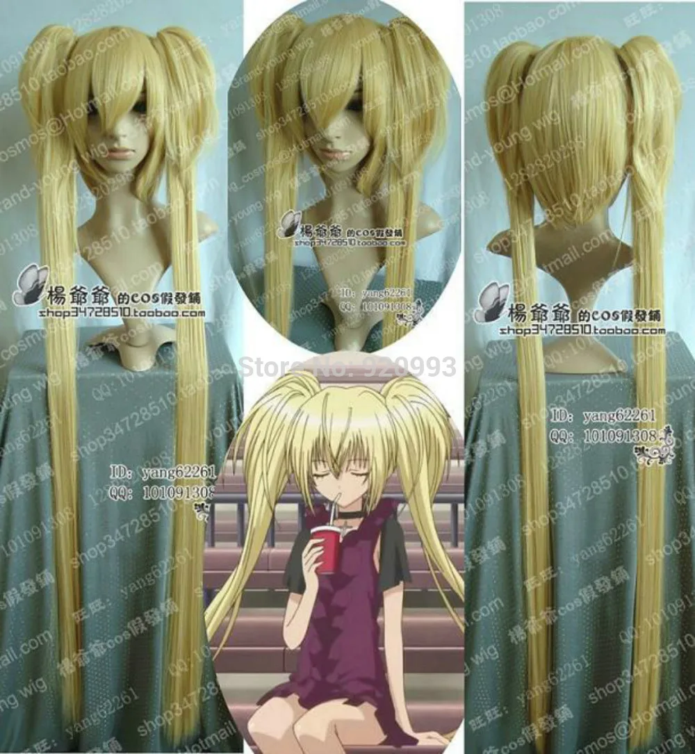 WQ и Оптовая &amp&gt&gt Акции Новый Косплей Парик Блондинки Длинные На Хвост 130 см |
