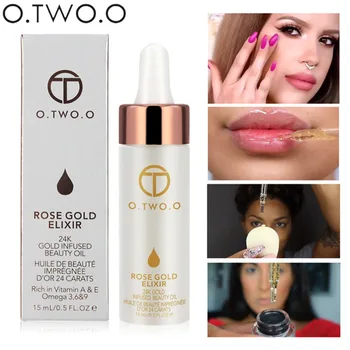 

O.TWO.O Brand Primer Face Lips Make Up Moisturizer Easy to Absorb Gold 24K Rose Essential Oil Face Base Makeup Primer