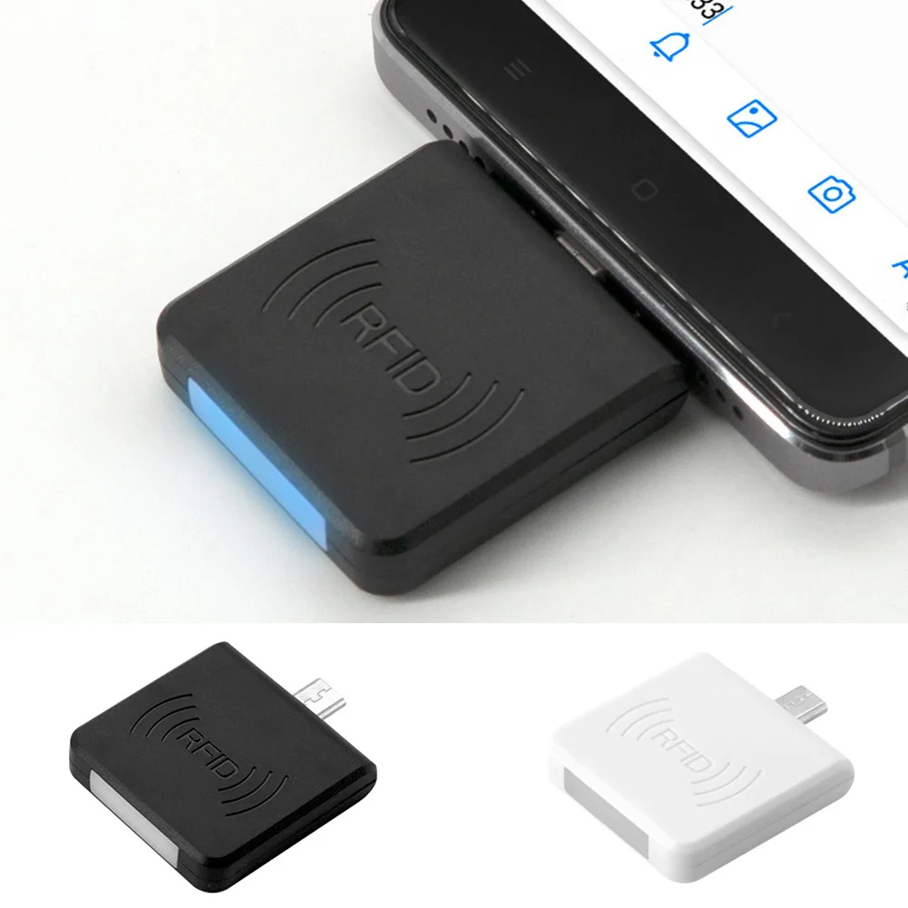 Portable Mini NFC Reader Micro USB Interface NFC IC Card Mini RFID Reader UID adaptible for