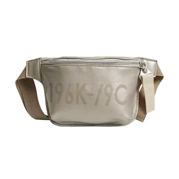 

Solid Color Waist Pack Personality Casual College Wind Chest Pocket Women Shoulder Bags Students Outdoor Sports Zipper #R15