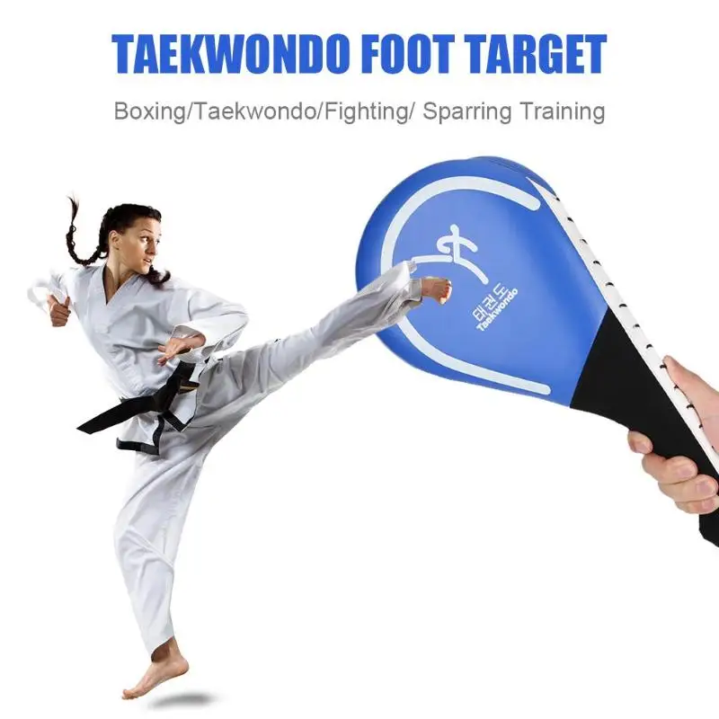 Тхэквондо мишень для ног PU Тхэквондо Sparring отскок губка Kick Target Blue Pad инструмент для ногтей Дети фитнес-оборудование для взрослых