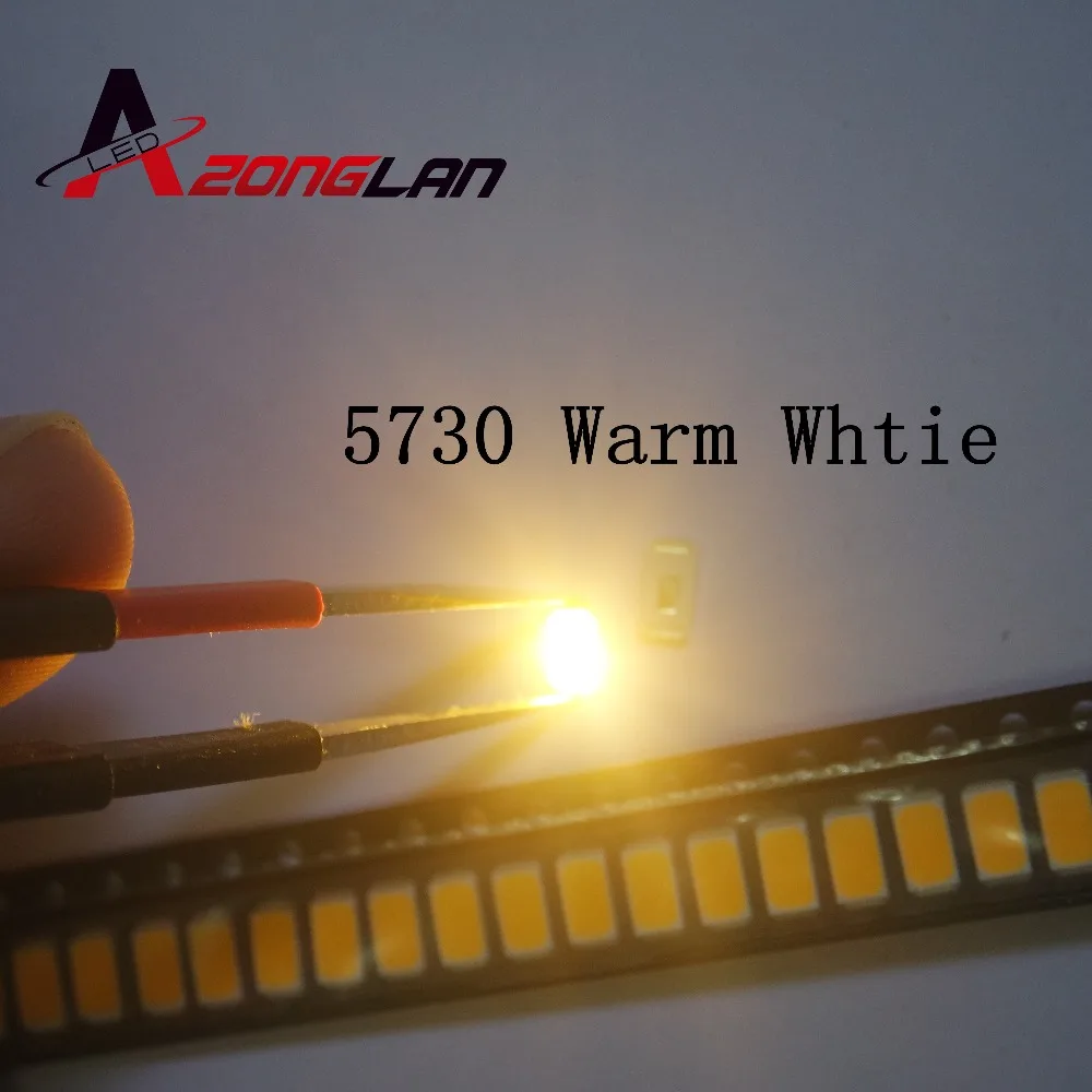 100 шт. 5730 SMD LED CW WW 5630 белый/теплый белый 5 7*3 0 мм 40 60lm 150ma диод Вт 2850 3250 K/6000 6500 K
