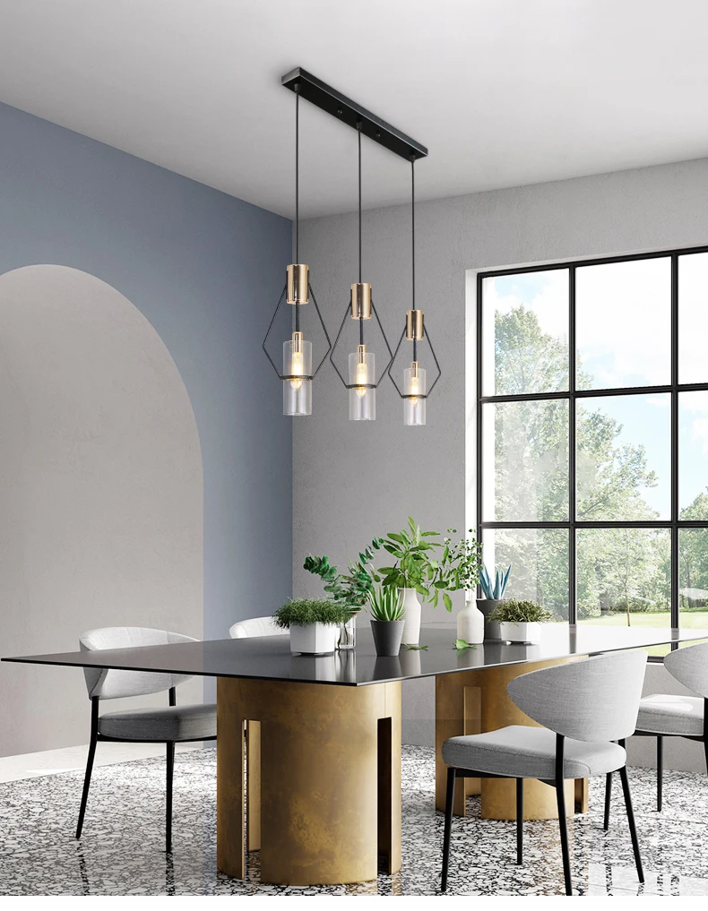 Nordic Restaurant Pendant Lights Modern Minimalist Bedroom Creative Personality Glass Dining Table Lamps Wf527244 Pendant Lights Aliexpress