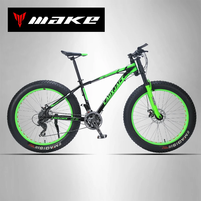 LAUXJACK Mountain Bike Aluminum Frame 24 Speed Shimano Mechanical Brake