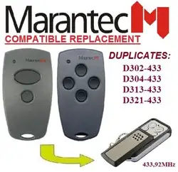 Пульт marantec Digital 302, пульт marantec Digital 304 совместимый пульт дистанционного управления клон, Дубликатор Замена 433,92 МГц фиксированный код