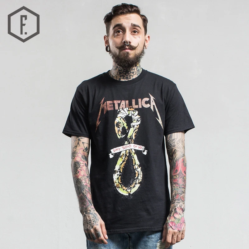 Metallica Snake Black Men's T shirt Hip 